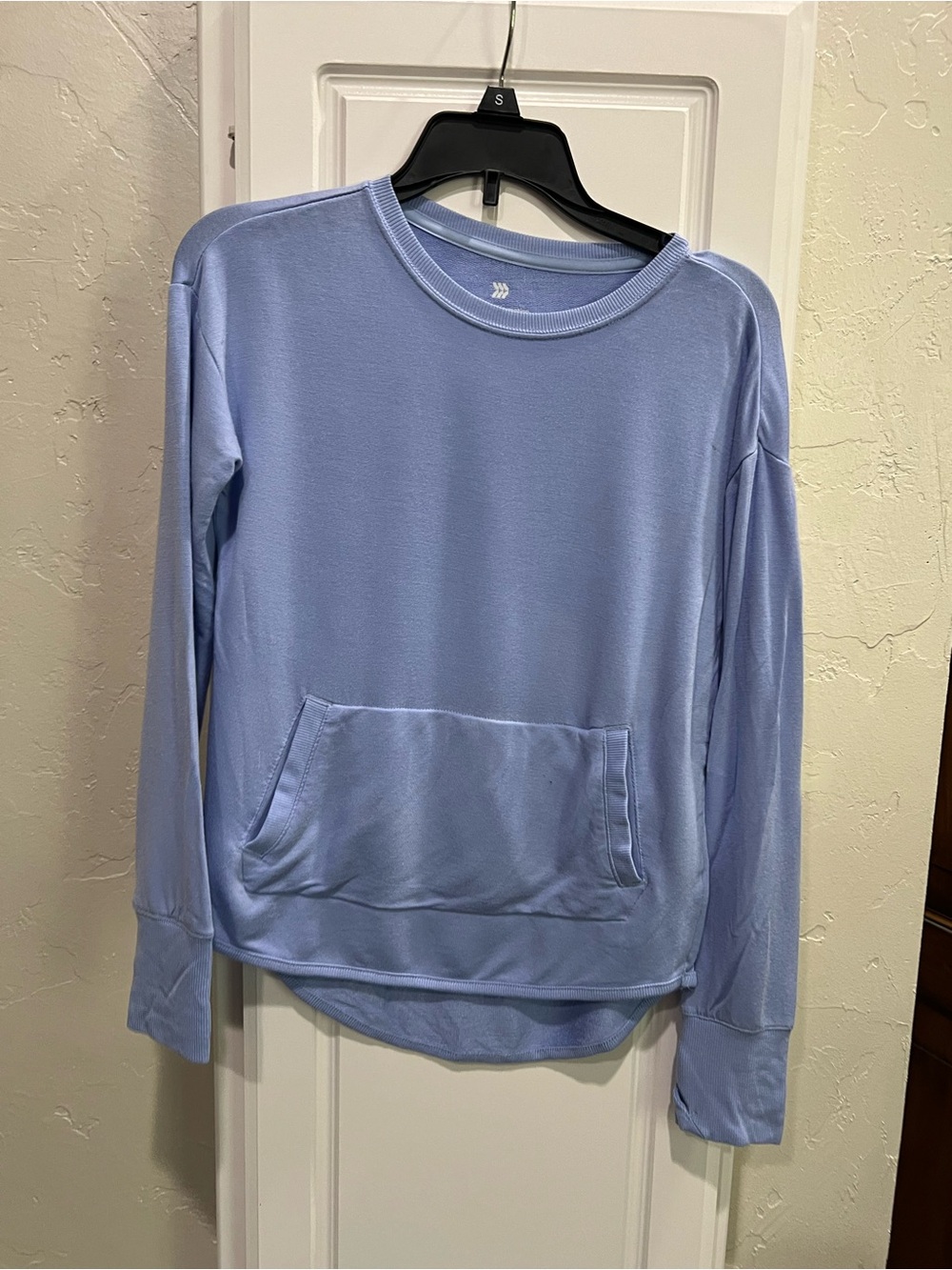 all in motion Girls' Light Blue Long Sleeve Pullover Tee